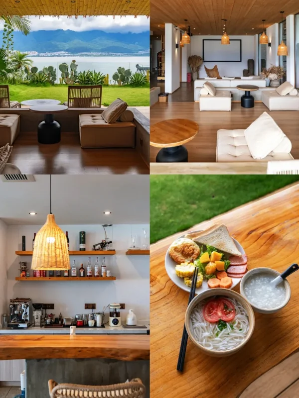 Boutique Accommodation in Dali 大理精品住宿,結合現代室內設計、舒適休憩空間與洱海景觀。